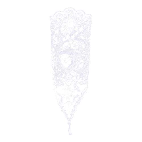 Yosoo Brauthandschuhe Spitzenhandschuhe Hochzeit Braut Hochzeitshandschuhe Brautkleid Spitze Fingerlose mit Spitze Blumen für Hochzeitsfest (Farbe : Elfenbein) von Yosoo