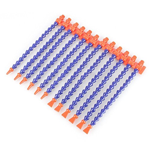 Yosoo Verstellbarer 12pcs 300 mm Kunststoff Flexible Wasser Öl Kühlmittel Rohr Schlauch Düse rund 1/4PT + Schalter Yosoo Verstellbarer 12pcs 300 mm Kunststoff Flexible Wasser Öl Kühlmittel Rohr Schlauch Düse rund 1/4PT + Schalter von Yosoo