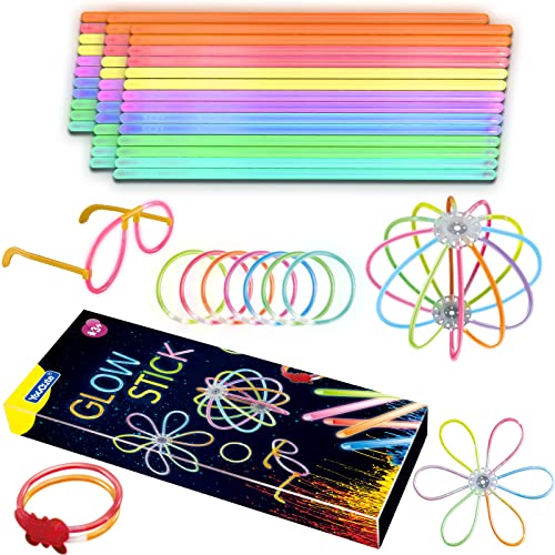 YouCute 45 Stück Knicklichter Party Set Neon Party Deko Mitgebsel Zubehör Gadgets Leuchtstäbe Spiele Kinder YouCute 45 Stück Knicklichter Party Set Neon Party Deko Mitgebsel Zubehör Gadgets Leuchtstäbe Spiele Kinder von YouCute