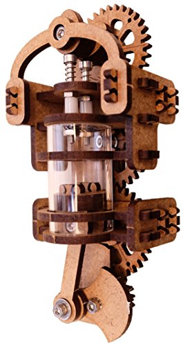 YouMake Viertaktmotor Holzbausatz - Klebefrei - Umweltfreundliche und Soziale Produktion aus Deutschland - Mit Montagewerkzeug - Kostenlose Ersatzteile! von YouMake
