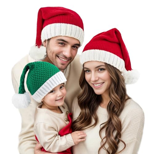 YouXiaor 2 Stück Weihnachtsmütze Baby Kleine Nikolausmützen mit Bommel Kleinkind Rot Gestrickte Weihnachtsmann Mütze Baby Strickpullover Mützen Dicke Wintermütze Wärmende Mütze YouXiaor 2 Stück Weihnachtsmütze Baby Kleine Nikolausmützen mit Bommel Kleinkind Rot Gestrickte Weihnachtsmann Mütze Baby Strickpullover Mützen Dicke Wintermütze Wärmende Mütze von YouXiaor