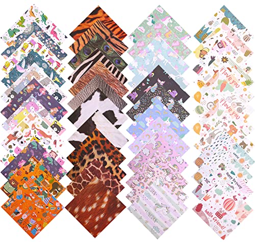 YouYuer 200pcs Origami Papier mit Cartoon-Muster,Doppelseitiges Origami-Papier Bunt Bastelpapier Papier für Kinder Erwachsene,15x15cm Faltpapier Origamipapier Set für DIY Kunst Handwerk Dekorationen von YouYuer