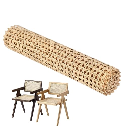 Youany Rattan-Gurtband, Cane Webbing Rattan Roll, Natürliches Rattan-Gurtband Rolle, Breite Rattan Gurtband, Caning-Rolle Für Decke, Schrank, Stuhl, Andere Caning-Projekte, DIY-Rattan-Cane-Gurtband von Youany