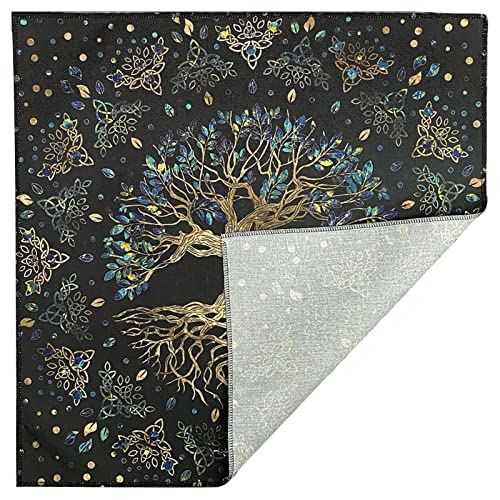 Youding Altartuch, Tarottuch, 61 cm, Tarotkartentuch, Hexerei, Tischdecke, Baum des Lebens, Leinen, Weiß, Unkonventionell, Tarot/Hexerei, Kartentisch Youding Altartuch, Tarottuch, 61 cm, Tarotkartentuch, Hexerei, Tischdecke, Baum des Lebens, Leinen, Weiß, Unkonventionell, Tarot/Hexerei, Kartentisch von Youding