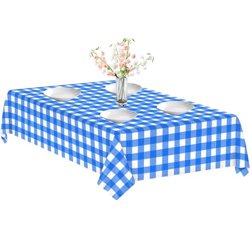 Gingham Tischdecke | Rechteck Oktoberfesttabelle Cover | Hochleistungsabdeckung wasserdichte Partydekor für Café Camping Hinterhof Grill Restaurant Terrasse Balkon Essgarten Gingham Tischdecke | Rechteck Oktoberfesttabelle Cover | Hochleistungsabdeckung wasserdichte Partydekor für Café Camping Hinterhof Grill Restaurant Terrasse Balkon Essgarten von Youding