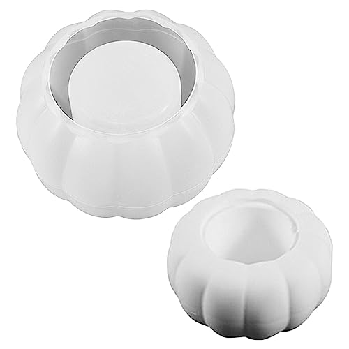 Kürbisbehälter-Silikonform – Halloween-Behälterform mit Deckel, Halloween-Kürbis-Epoxidharz-Gussformen, Kürbis-DIY-Gussform für Schmuck, Snacks, Schokolade Youding von Youding