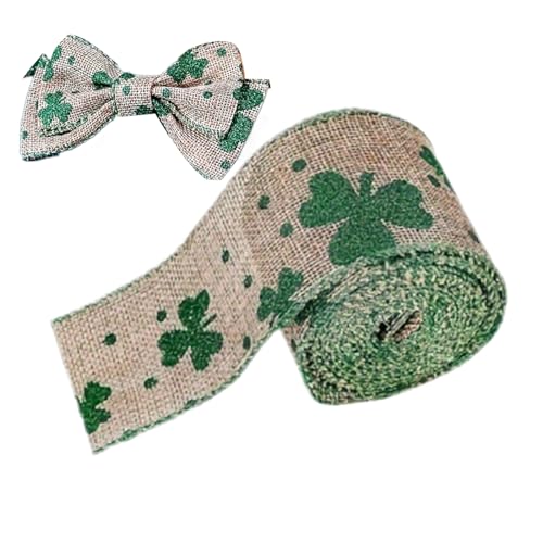 Ripsband Zum St. Patrick's Day - Kariertes Gepunktetes Stoffband | Grüne Stoffbänder Zum Basteln | Farbechtes, Weiches Ripsband Mit St. Patrick's- Für Die Herstellung Von Kränzen Und Schleifen Ripsband Zum St. Patrick's Day - Kariertes Gepunktetes Stoffband | Grüne Stoffbänder Zum Basteln | Farbechtes, Weiches Ripsband Mit St. Patrick's- Für Die Herstellung Von Kränzen Und Schleifen von Youding