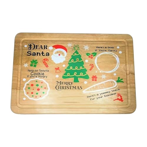 Weihnachtsmann-Keksteller | Weihnachtsmann-Kekskarte | Weihnachtsleckerei-Tablett, Holzteller des Weihnachtsmanns, Holzteller, Weihnachtsdekorationen für Geborene, Zubehör Weihnachtsmann-Keksteller | Weihnachtsmann-Kekskarte | Weihnachtsleckerei-Tablett, Holzteller des Weihnachtsmanns, Holzteller, Weihnachtsdekorationen für Geborene, Zubehör von Youding