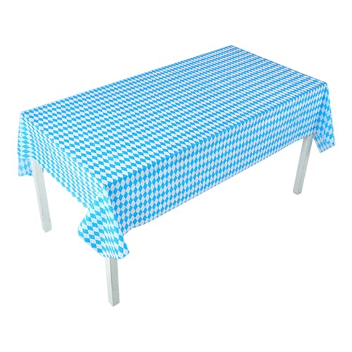 Youding Blau und Weiße Tischdecke, Bayerische Dekoration für die Oktoberfest Party Tischdecke, Tragbare Bayerische Tischabdeckung für Versammlungen, Outdoor-Barbecues, Geburtstage, Bierzelte, Haushalt Youding Blau und Weiße Tischdecke, Bayerische Dekoration für die Oktoberfest Party Tischdecke, Tragbare Bayerische Tischabdeckung für Versammlungen, Outdoor-Barbecues, Geburtstage, Bierzelte, Haushalt von Youding