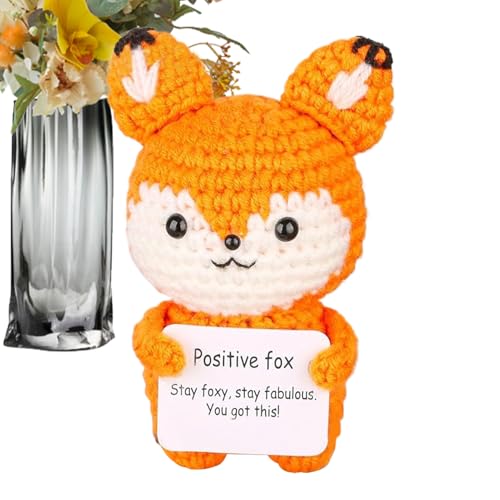 Youding Lustiges positives Tier | Emotionale kleine und fröhliche Tierhäkelpuppe | Lustige positive Puppe aus Wolle als Geschenk Youding Lustiges positives Tier | Emotionale kleine und fröhliche Tierhäkelpuppe | Lustige positive Puppe aus Wolle als Geschenk von Youding