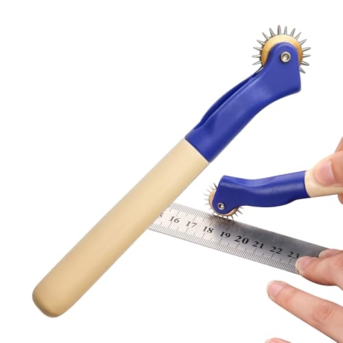 Youding Pounce Wheel | Transferrad Schneiderwerkzeug,Perforiergerät Für Lederarbeiten Karten Verzierungen Scrapbooking Papier Muster von Youding