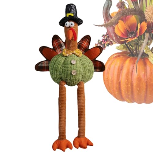 Youding Truthahn aus Plüsch | Tischdekoration für Thanksgiving | Herbst-Tischdekoration für Wohnung, Schlafsaal, Schule, Büro | Dekoration für Geburtstagsfeier von Youding
