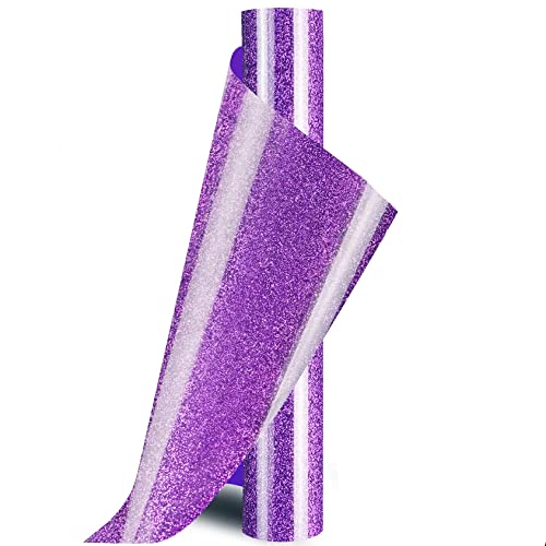 Youery Plotterfolie Textil, 30cm x 150cm Flexfolie für Cricut und Silhouette Cameo, Flexfolie Plotterfolie Vinyl, Verwendet in Textilien Transferfolie zum Aufbügeln für DIY T-Shirt,Stoffe (blitz lila) von Youery