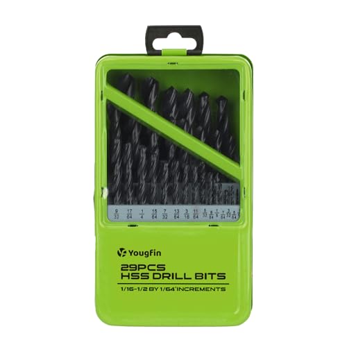 Yougfin M35 Hochgeschwindigkeitsstahlbohrer-Set, 60 Stück, nummerierte Bits #1-#60 Yougfin M35 Hochgeschwindigkeitsstahlbohrer-Set, 60 Stück, nummerierte Bits #1-#60 von Yougfin
