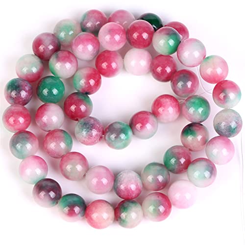 6 8 10 mm Natursteinperlen Pfirsichblüten Jades Abstandshalter lose runde Perlen für Schmuckherstellung DIY Armbänder 6 8 10 mm Natursteinperlen Pfirsichblüten Jades Abstandshalter lose runde Perlen für Schmuckherstellung DIY Armbänder von Youllyuu