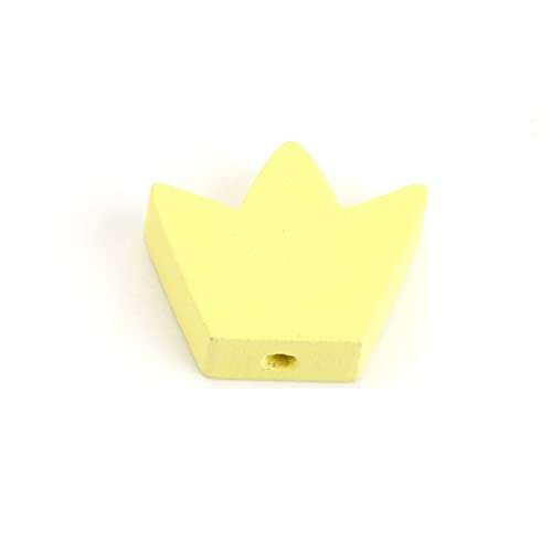 Bunte natürliche Holzperlen, Krone, lose Abstandshalter-Perlen für DIY-Armbänder, Schmuckherstellung, 15 x 13 mm, 30 Stück Bunte natürliche Holzperlen, Krone, lose Abstandshalter-Perlen für DIY-Armbänder, Schmuckherstellung, 15 x 13 mm, 30 Stück von Youllyuu