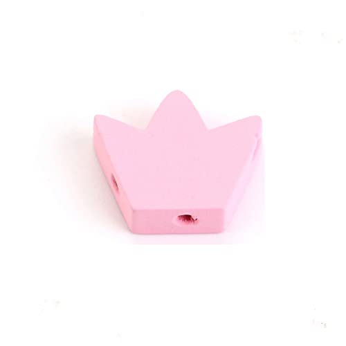 Bunte natürliche Holzperlen, Krone, lose Abstandshalter-Perlen für DIY-Armbänder, Schmuckherstellung, 15 x 13 mm, 30 Stück Bunte natürliche Holzperlen, Krone, lose Abstandshalter-Perlen für DIY-Armbänder, Schmuckherstellung, 15 x 13 mm, 30 Stück von Youllyuu