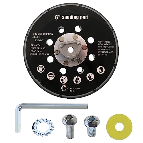 Schleifscheiben für Makita BO6030 & BO6040 Festool RO1 ES150 ET2, 17 Löcher, 15,2 cm Klett-Schleifscheiben, 1 Paar Schleifscheiben für Makita BO6030 & BO6040 Festool RO1 ES150 ET2, 17 Löcher, 15,2 cm Klett-Schleifscheiben, 1 Paar von Young Wolf