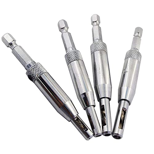Selbstzentrierende Scharnierbohrer-Bits aus HSS-Stahl, für Türen, Fenster, Schrank, Scharnierbohrer, Fräswerkzeug zum Öffnen von Löchern – 2,8 mm, 3,5 mm, 4,5 mm, 4 Stück Selbstzentrierende Scharnierbohrer-Bits aus HSS-Stahl, für Türen, Fenster, Schrank, Scharnierbohrer, Fräswerkzeug zum Öffnen von Löchern – 2,8 mm, 3,5 mm, 4,5 mm, 4 Stück von Young Wolf