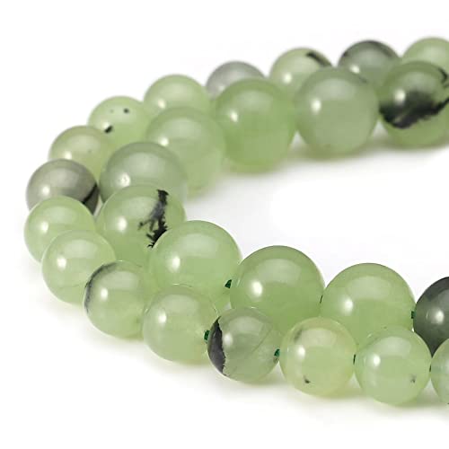 Youngbling Natürliche Edelsteinperlen für die Schmuckherstellung, 10 mm Traubenstein, poliert, rund, glatte Steinperlen, echte echte Steinperlen für Armband, Halskette, 38,1 cm (Traubenstein, 10 mm) von Youngbling