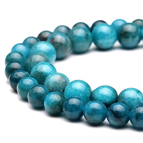 Youngbling Natürliche Edelsteinperlen für die Schmuckherstellung, 6 mm blaue Apatit, polierte, runde glatte Steinperlen, echte echte Steinperlen für Armband, Halskette, 38,1 cm (blauer Apatit, 6 mm) Youngbling Natürliche Edelsteinperlen für die Schmuckherstellung, 6 mm blaue Apatit, polierte, runde glatte Steinperlen, echte echte Steinperlen für Armband, Halskette, 38,1 cm (blauer Apatit, 6 mm) von Youngbling