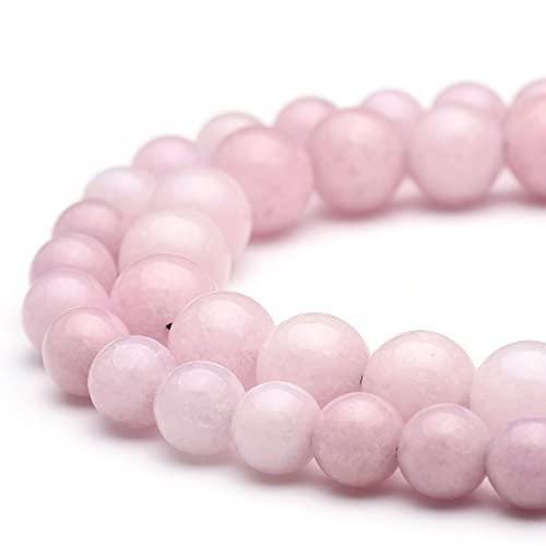 Youngbling Natürliche Edelsteinperlen zur Schmuckherstellung, 6 mm, rosa Chalcedon, poliert, rund, glatte Steinperlen, echte Steinperlen für Armband, Halskette, 38,1 cm Youngbling Natürliche Edelsteinperlen zur Schmuckherstellung, 6 mm, rosa Chalcedon, poliert, rund, glatte Steinperlen, echte Steinperlen für Armband, Halskette, 38,1 cm von Youngbling