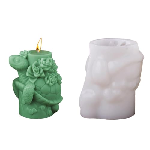 Youngwier 3D -Schildkrötenform, Schildkrötenkerzenform - Aromatherapie Epoxidharz Zigeuner Schimmel Sukkulente Schildkrötenform,Tierformen 3D Silicon & Harzgussformen für Kerzenherstellung und von Youngwier