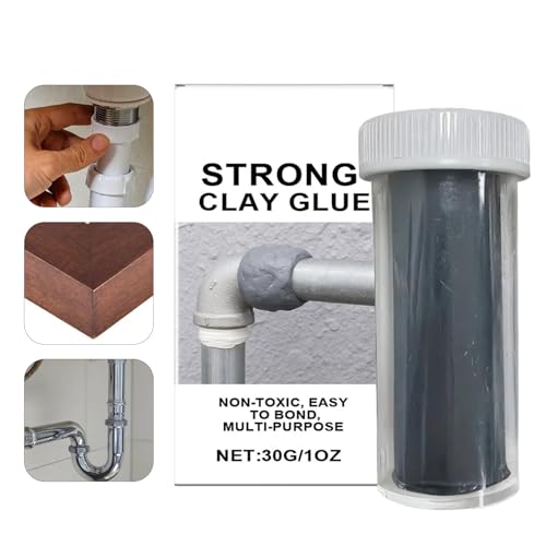 Youngwier Keramik Reparaturkleber | 30g Handreparatur Modelliermasse | Hochfester Klebstoff, Vielseitige Abdichtungslösung, Schnellreparatur-Paste Für Rohrverbindungen, Wandlöcher, Metall & Fliesen von Youngwier