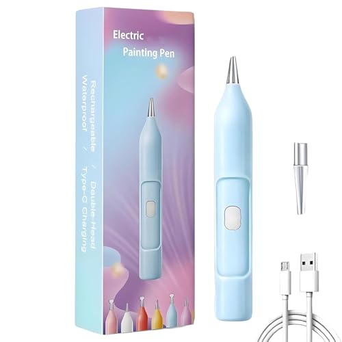 Youngwier Rhinestone Dot Stift - Elektrischer Punktierstift Für Strass Kunst - Wasserdichtes Werkzeug Für Kreative Freizeitaktivitäten Zu Hause Und In Der Schule Für Kinder Und Erwachsene von Youngwier