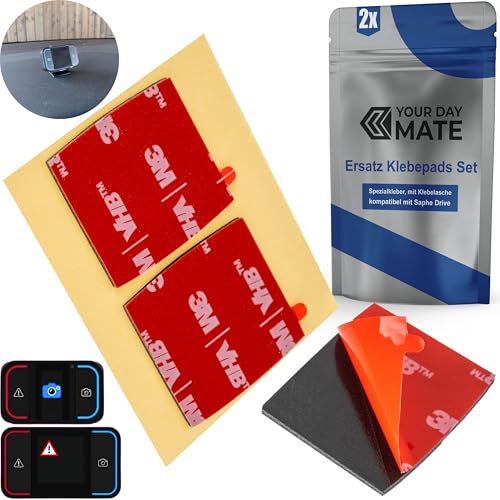 Ersatz Klebepads Set, 2 Stück, kompatibel mit Saphe Drive Pro und Mini Blitzerwarner, doppelseitiger Spezialkleber für Auto Innenraum, Radarwarner Aufkleber, Verkehr Information Warnung Klebekissen Ersatz Klebepads Set, 2 Stück, kompatibel mit Saphe Drive Pro und Mini Blitzerwarner, doppelseitiger Spezialkleber für Auto Innenraum, Radarwarner Aufkleber, Verkehr Information Warnung Klebekissen von Your Day Mate