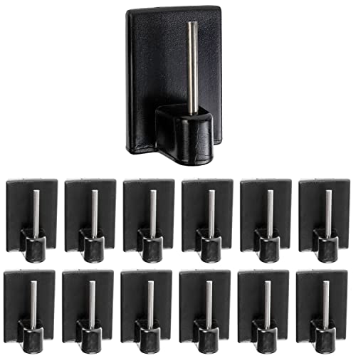 Gardinenstangen Klebehaken, 12 Stück, in Schwarz, selbstklebende Haken mit 24 x 16 mm, für Fensterrahmen, Glas, Fliese, Tür, Vorhanghaken Stange, Gardinenhalter Fenster, Vitrastange Fensterhaken Gardinenstangen Klebehaken, 12 Stück, in Schwarz, selbstklebende Haken mit 24 x 16 mm, für Fensterrahmen, Glas, Fliese, Tür, Vorhanghaken Stange, Gardinenhalter Fenster, Vitrastange Fensterhaken von Your Day Mate