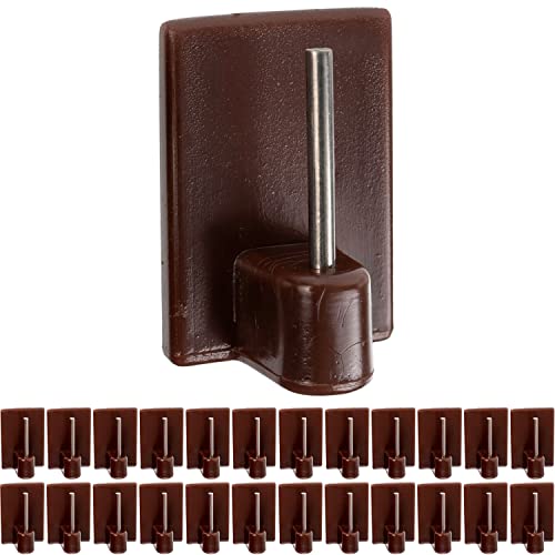 Gardinenstangen Klebehaken, 24 Stück, in Braun, selbstklebende Haken mit 24 x 16 mm, für Fensterrahmen, Glas, Fliese, Tür, Vorhanghaken Stange, Gardinenhalter Fenster, Vitrastange Fensterhaken Gardinenstangen Klebehaken, 24 Stück, in Braun, selbstklebende Haken mit 24 x 16 mm, für Fensterrahmen, Glas, Fliese, Tür, Vorhanghaken Stange, Gardinenhalter Fenster, Vitrastange Fensterhaken von Your Day Mate