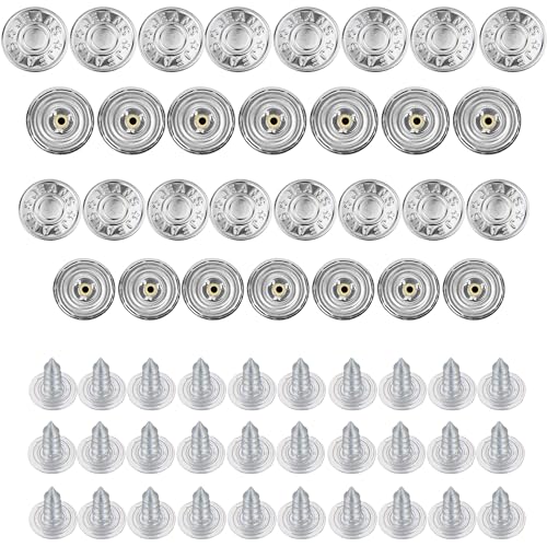 Hosen Ersatz Knöpfe zum Vernieten, Ø 20 + 17 mm Messing Jeansknöpfe, 30 Pack, Silber-farben, Jeans Knöpfe mit Nieten, Jeans Knopf zum Einschlagen, Metall Hosenknopf, Hose weiter machen, Hosenknöpfe Hosen Ersatz Knöpfe zum Vernieten, Ø 20 + 17 mm Messing Jeansknöpfe, 30 Pack, Silber-farben, Jeans Knöpfe mit Nieten, Jeans Knopf zum Einschlagen, Metall Hosenknopf, Hose weiter machen, Hosenknöpfe von Your Day Mate