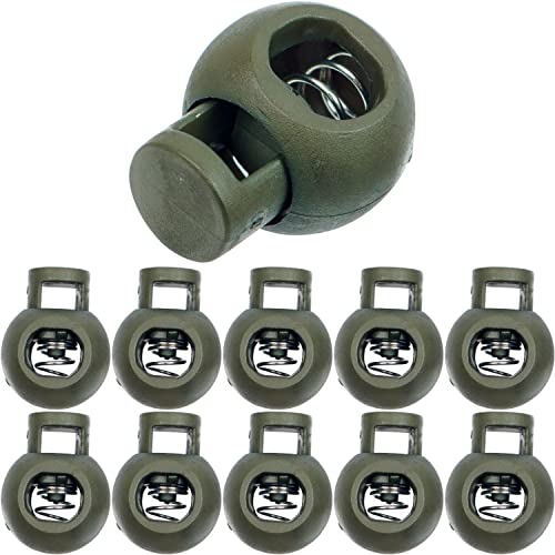 Kordel Stopper, 1-Loch, 10 Stück, Dunkelgrün, für bis Ø 5 mm Kordeln, Band Klemme Jacke, Bekleidung, Rucksack, Gummikordel Stopper, Schnellverschluss Schnürsenkel, Schnur Rutsche, Tanka Kordelstopper Kordel Stopper, 1-Loch, 10 Stück, Dunkelgrün, für bis Ø 5 mm Kordeln, Band Klemme Jacke, Bekleidung, Rucksack, Gummikordel Stopper, Schnellverschluss Schnürsenkel, Schnur Rutsche, Tanka Kordelstopper von Your Day Mate