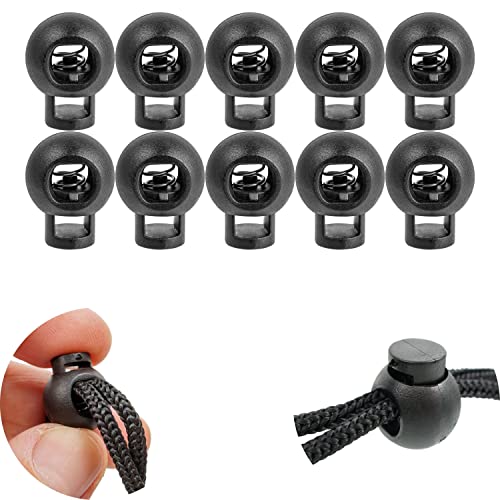 Kordel Stopper, 1-Loch, 10 Stück, Schwarz, für bis Ø 4 mm Kordeln, Band Klemme Jacke, Bekleidung, Rucksack, Gummikordel Stopper, Schnellverschluss Schnürsenkel, Schnur Rutsche, Tanka Kordelstopper Kordel Stopper, 1-Loch, 10 Stück, Schwarz, für bis Ø 4 mm Kordeln, Band Klemme Jacke, Bekleidung, Rucksack, Gummikordel Stopper, Schnellverschluss Schnürsenkel, Schnur Rutsche, Tanka Kordelstopper von Your Day Mate