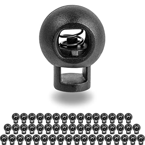 Kordel Stopper, 1-Loch, 50 Stück, Schwarz, für bis Ø 5 mm Kordeln, Band Klemme Jacke, Bekleidung, Rucksack, Gummikordel Stopper, Schnellverschluss Schnürsenkel, Schnur Rutsche, Tanka Kordelstopper Kordel Stopper, 1-Loch, 50 Stück, Schwarz, für bis Ø 5 mm Kordeln, Band Klemme Jacke, Bekleidung, Rucksack, Gummikordel Stopper, Schnellverschluss Schnürsenkel, Schnur Rutsche, Tanka Kordelstopper von Your Day Mate