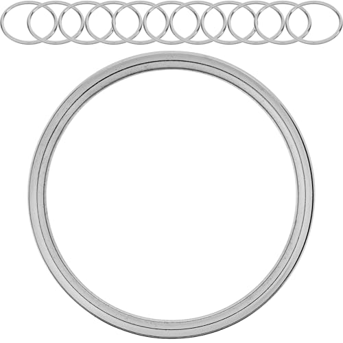 O-Ringe aus Metall, 12 Stück, mit Ø 15 mm Innendurchmesser, Silber-farben, 2 mm starker Ring, O Ring geschlossen ohne Öffnung, ORinge aus vernickeltem Stahl, nicht offen Metallring Schnalle Gurtband O-Ringe aus Metall, 12 Stück, mit Ø 15 mm Innendurchmesser, Silber-farben, 2 mm starker Ring, O Ring geschlossen ohne Öffnung, ORinge aus vernickeltem Stahl, nicht offen Metallring Schnalle Gurtband von Your Day Mate