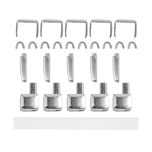 Reißverschluss Reparatur Set, Größe 8, für Reissverschluss Zahnbreite 7,2-8 mm, Endstücke oben + unten, Ersatz Zubehör für Reißverschlüsse mit Nylon Zähnen, RV Stopper für oben + unten, Zip Size #8 von Your Day Mate
