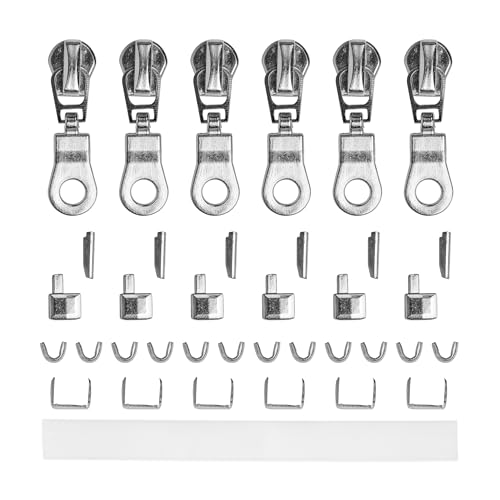 Reißverschluss Reparatur Set, mit Schiebern, für NYLON #5 RV Größe, mit 6 x Schieber, Endstücke unten, Endteile oben, Anleitung, Ersatz Zubehör für Nylonzähne Reissverschlüsse, Stopper Kit Diy Reißverschluss Reparatur Set, mit Schiebern, für NYLON #5 RV Größe, mit 6 x Schieber, Endstücke unten, Endteile oben, Anleitung, Ersatz Zubehör für Nylonzähne Reissverschlüsse, Stopper Kit Diy von Your Day Mate