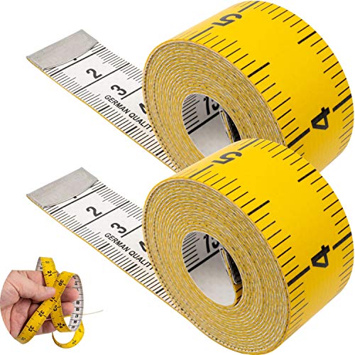 Schneidermaßband, 2 Stück, 2 in 1 Maßband mit CM und INCH Skalierung, universal Maßband mit 150 cm Gesamtlänge, Ausmessung von Kleidung, Körper-Fett, Rollmaßband, Messband, aus Glasfieber Kunststoff von Your Day Mate