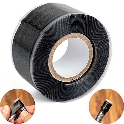 Selbstverschweißendes Silikon Dichtungsband, 3 Meter, in Schwarz, 25 mm Breite, Isolier-Klebeband selbst verschweißend, Universalisolierband Kabel, Mittelspannungsband, Luft-Wasserdicht Isolierband Selbstverschweißendes Silikon Dichtungsband, 3 Meter, in Schwarz, 25 mm Breite, Isolier-Klebeband selbst verschweißend, Universalisolierband Kabel, Mittelspannungsband, Luft-Wasserdicht Isolierband von Your Day Mate