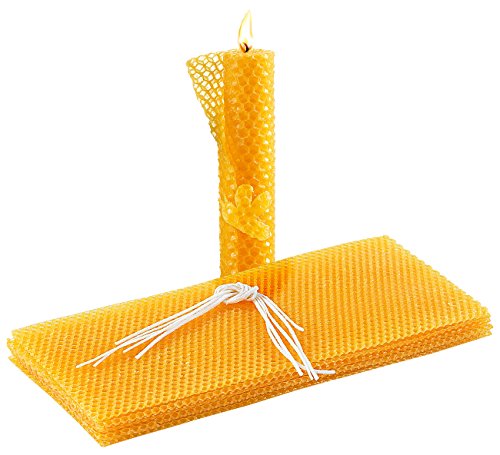 Your Design Bienenwachsplatten: 6 Bienenwachs-Platten zum Kerzen-Gestalten, 300 x 133 mm (Bienenwachsplatten für Kerzen, Kerzenwachs, Geschenk Basteln) von Your Design