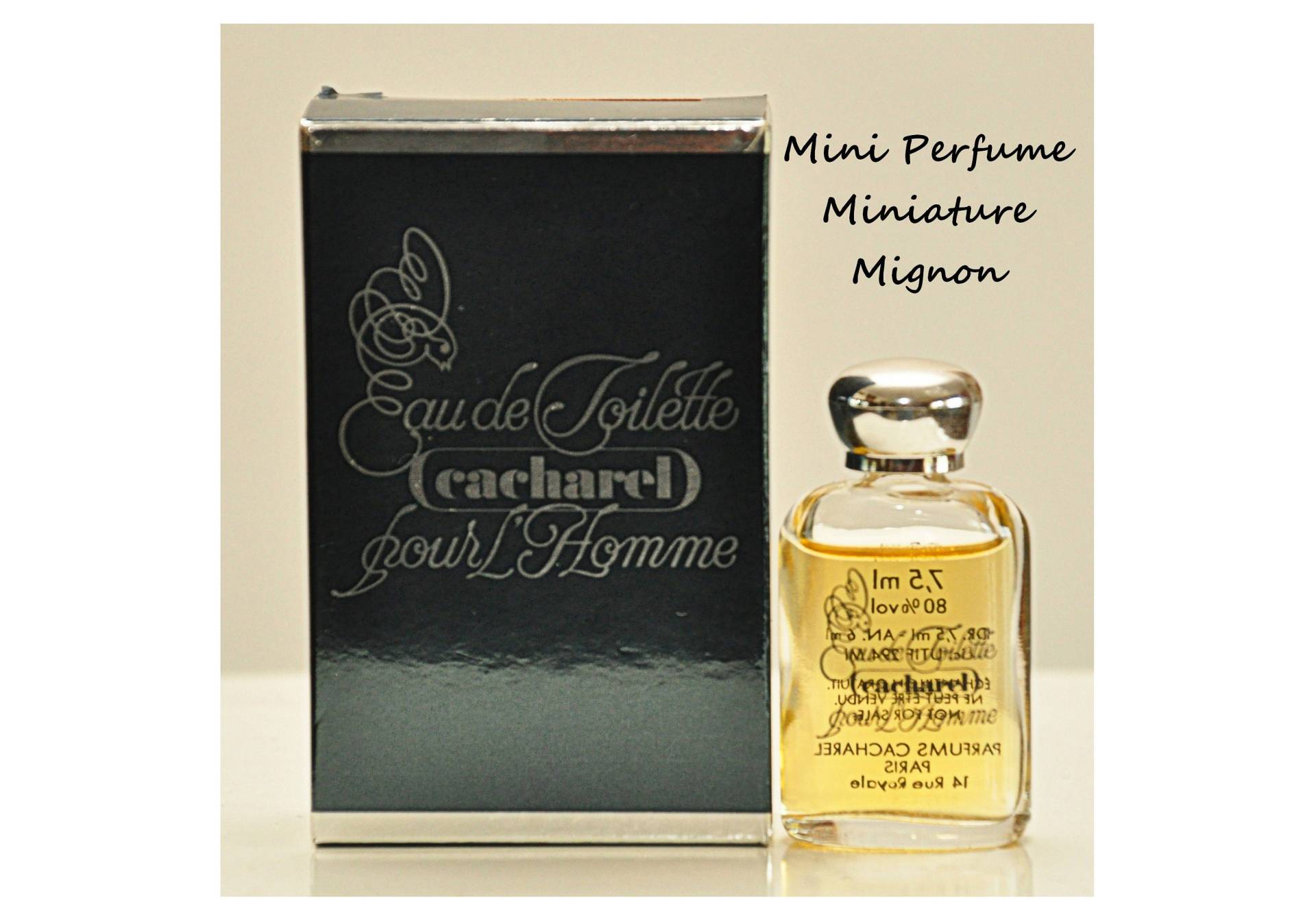 Cacharel Pour L'homme Eau De Toilette Edt 7, 5 Ml Miniatur Splash Non Spray Herrenparfüm Seltener Jahrgang 1981 von YourVintagePerfume