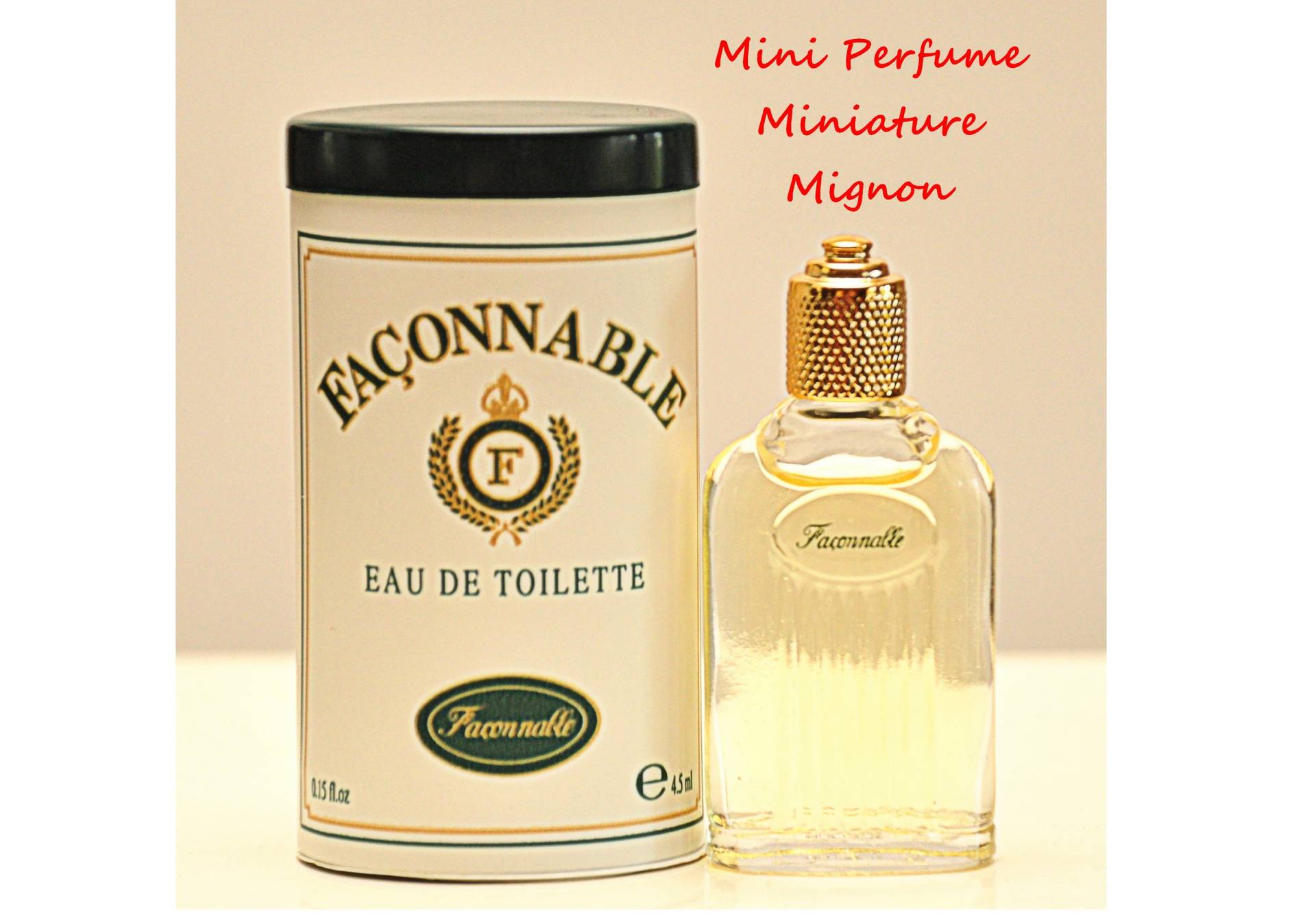 Faconnable Von Eau De Toilette Edt 4, 5 Ml Miniatur Splash Non Spray Herrenparfüm Seltener Jahrgang 1994 von YourVintagePerfume