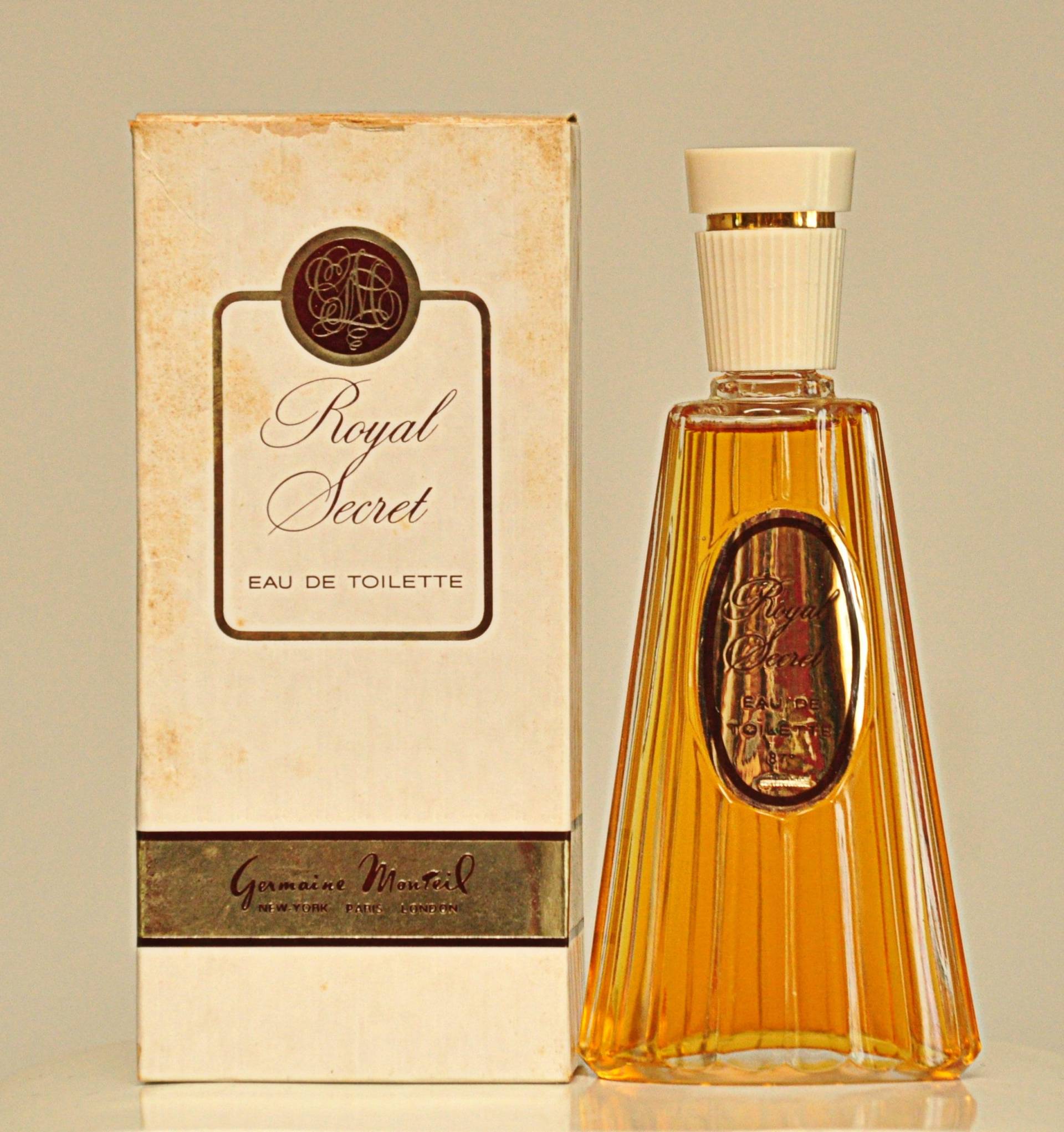 Germaine Monteil Royal Secret Eau De Toilette Edt 120Ml Splash Non Spray Parfüm Frau Sehr Selten Jahrgang 1958 von YourVintagePerfume