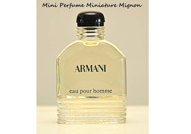 Giorgio Armani Eau Pour Homme De Toilette Edt 10 Ml Miniatur Splash Non Spray Herrenparfüm Sehr Selten Vintage 1984 von YourVintagePerfume