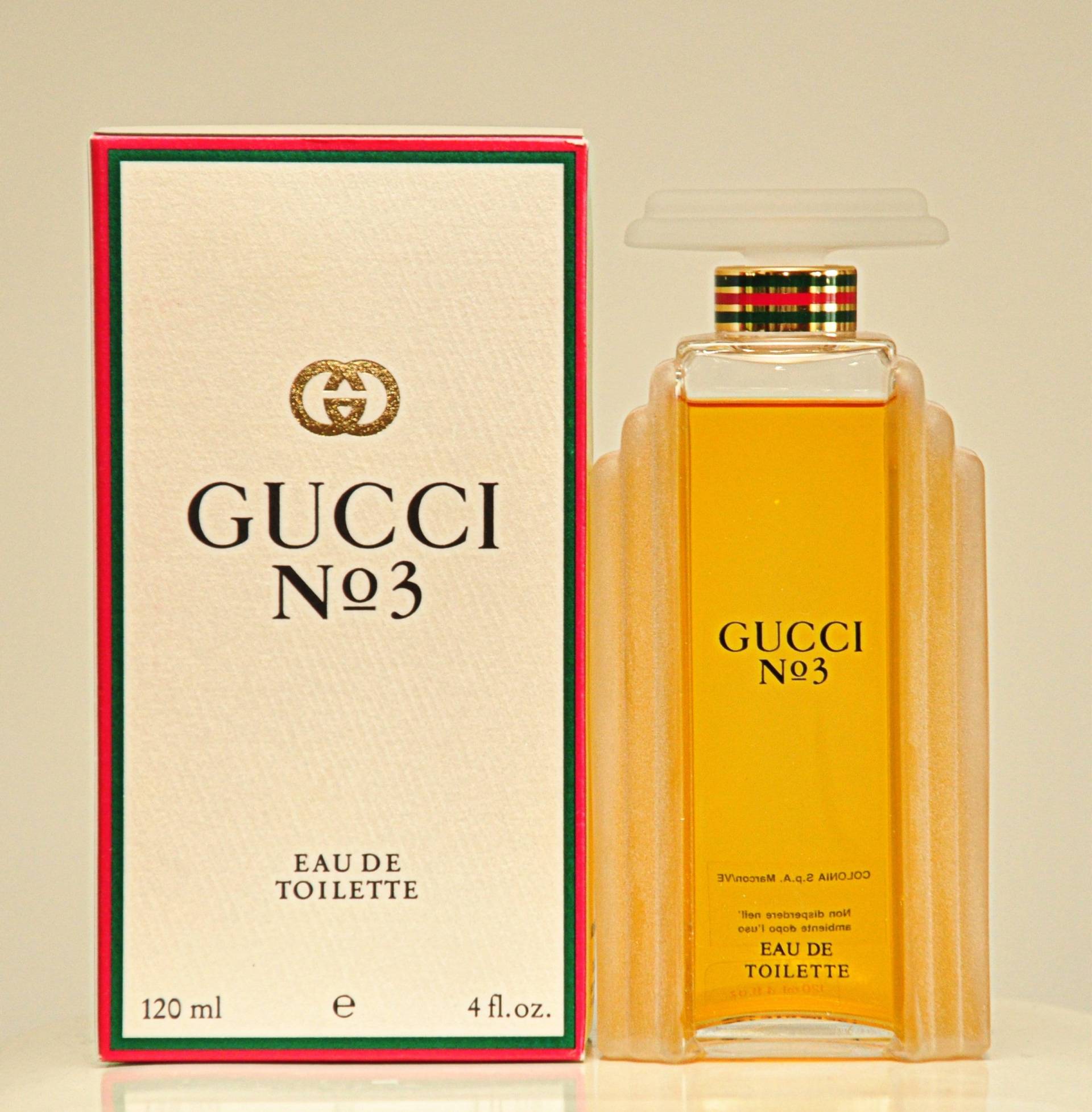 Gucci N. 3 Von Eau De Toilette Edt 120Ml Splash Non Spray Parfüm Frau Rarissimo Vintage 1985 von YourVintagePerfume