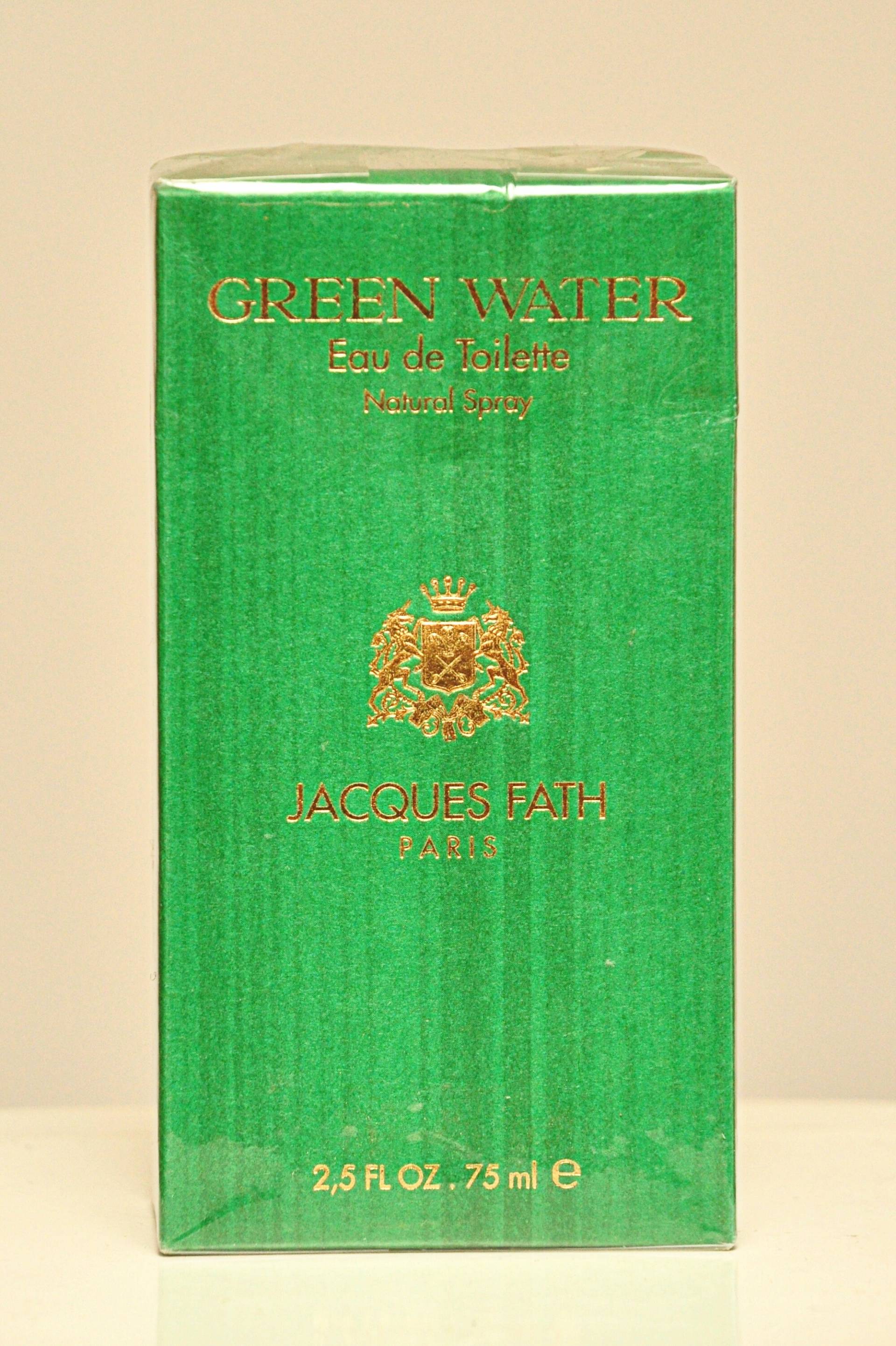 Jacques Fath Green Water Eau De Toilette Edt 75Ml Spray Parfüm Mann Rare Vintage 1993 Neu Versiegelt von YourVintagePerfume