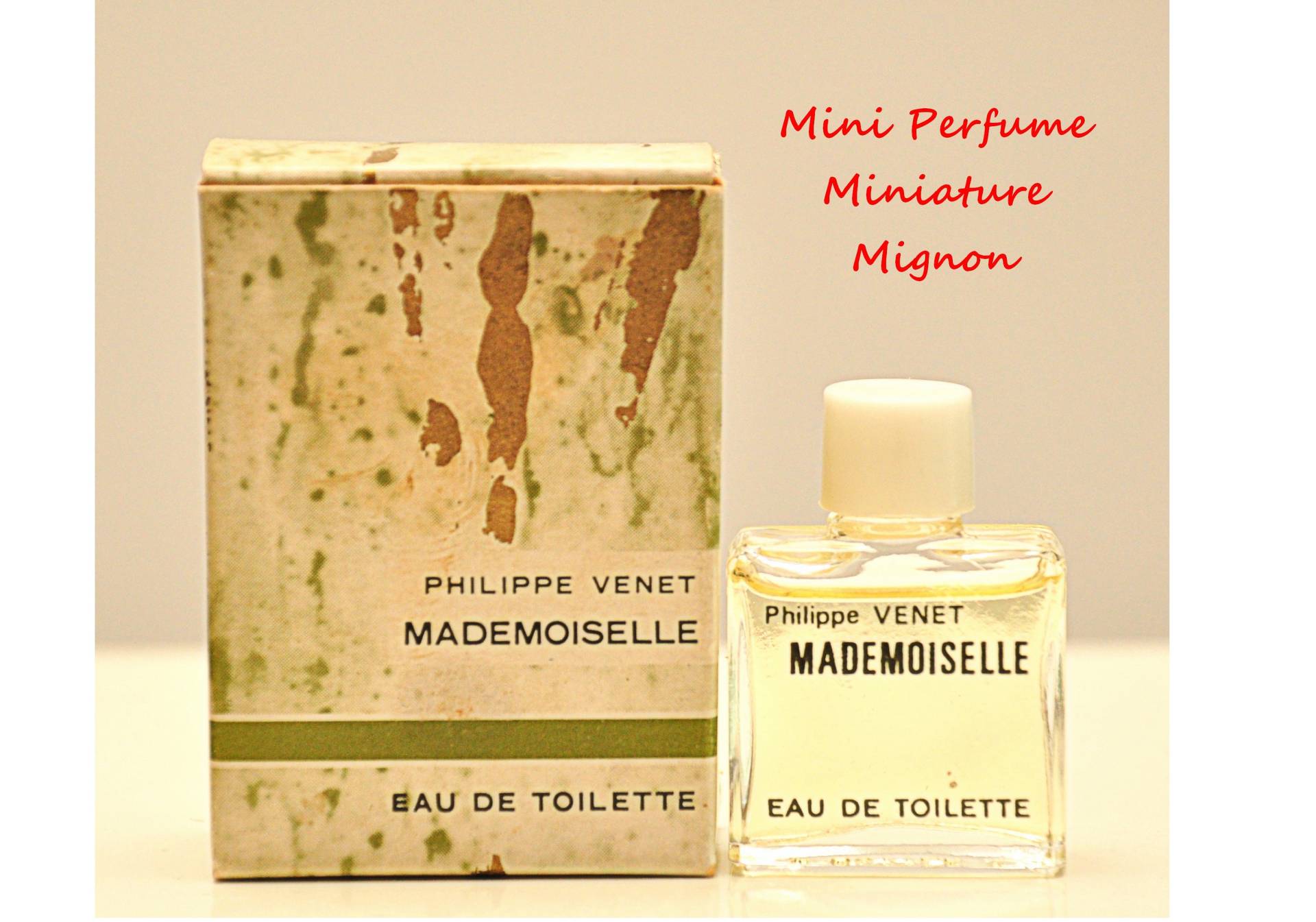 Philippe Venet Mademoiselle Eau De Toilette Edt 4Ml Miniatura Splash Non Spray Damenparfüm Seltener Jahrgang 1965 von YourVintagePerfume