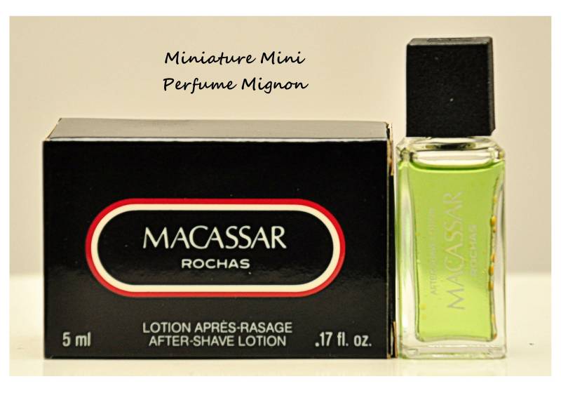Rochas Macassar Lotion Après-Rasage 5Ml Miniatur Splash Non Spray Herrenparfüm Sehr Selten Vintage 1980 von YourVintagePerfume
